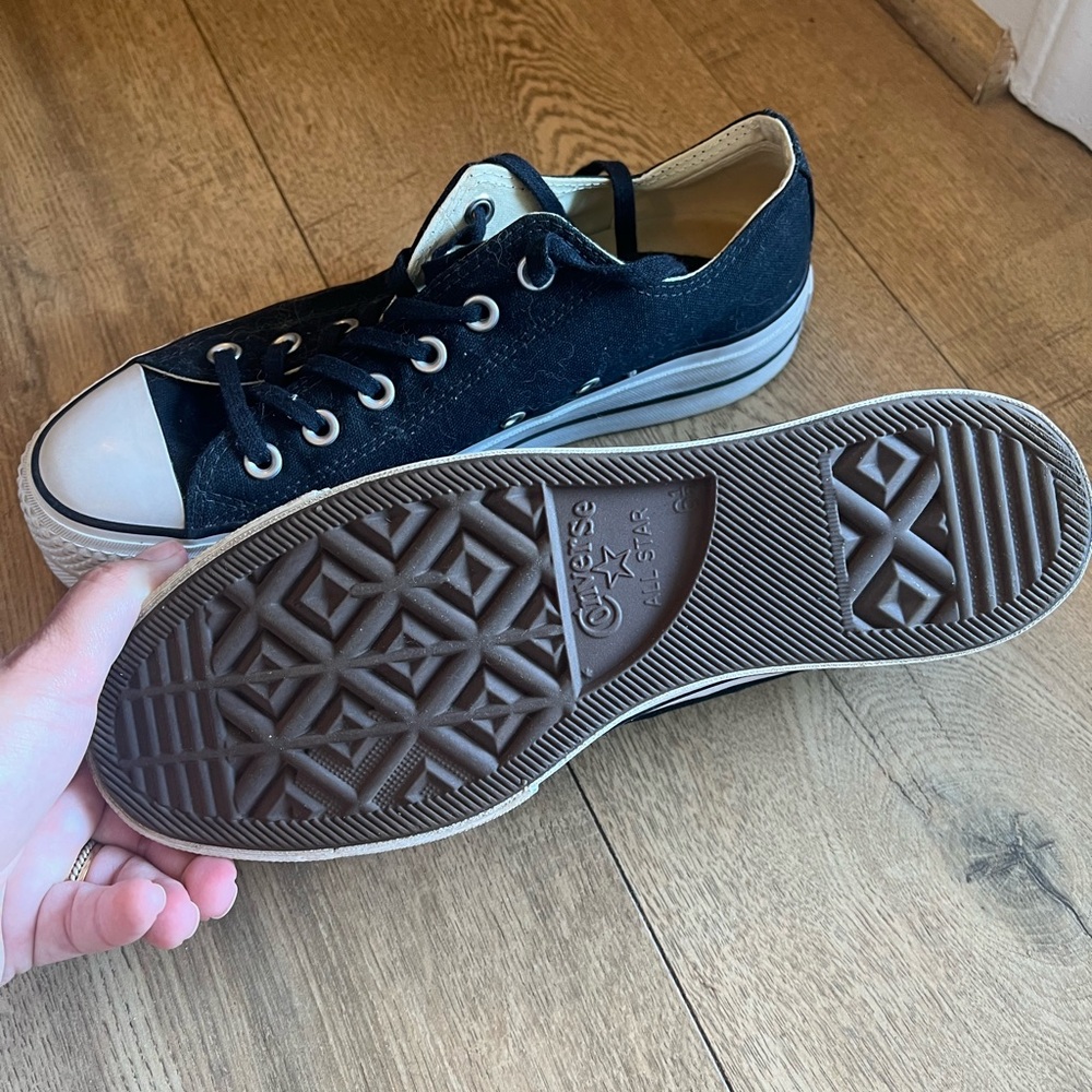Platform Converse Canvas Shoes View 3